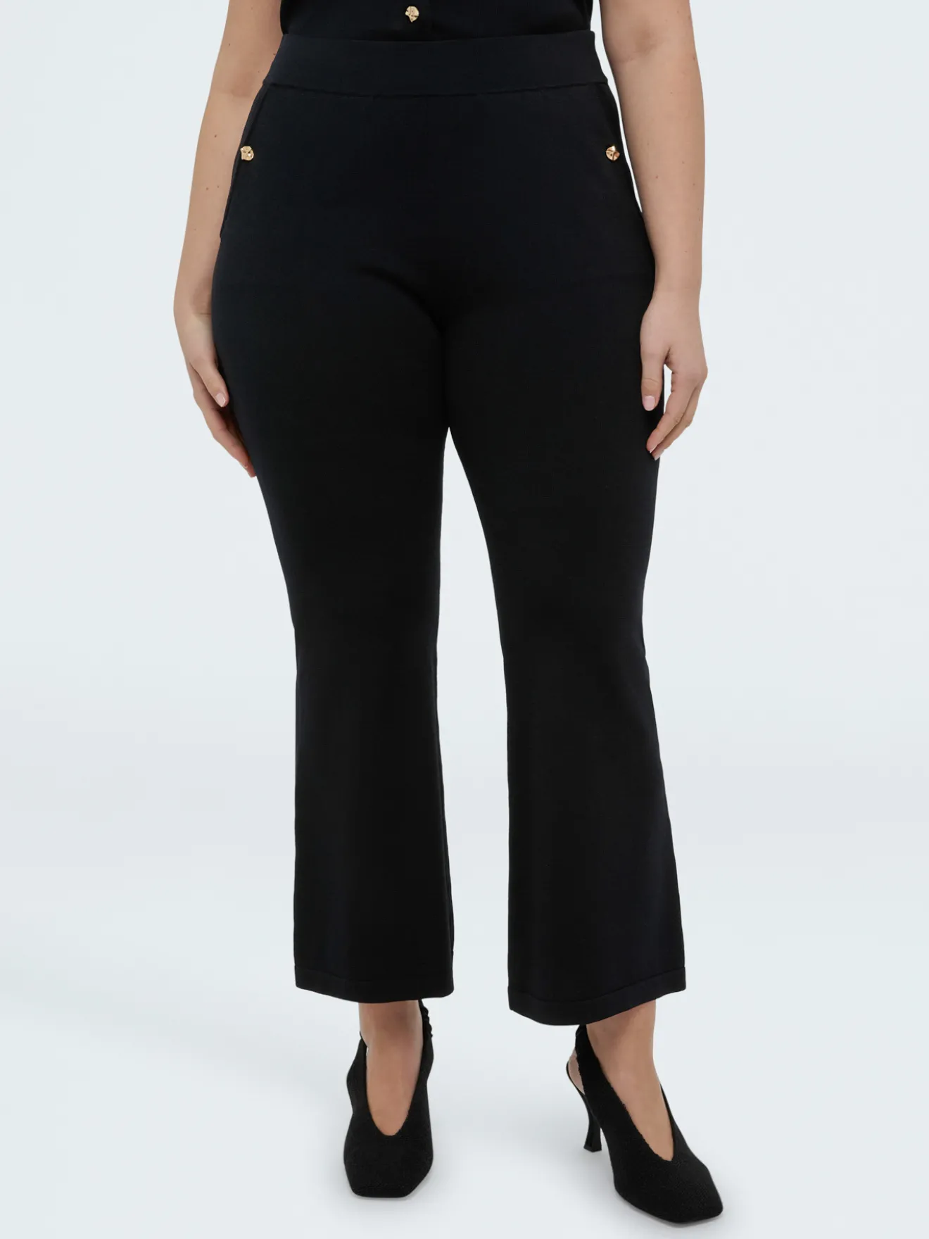 Pantaloni Flare in maglia