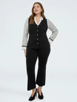 Pantaloni Flare in maglia