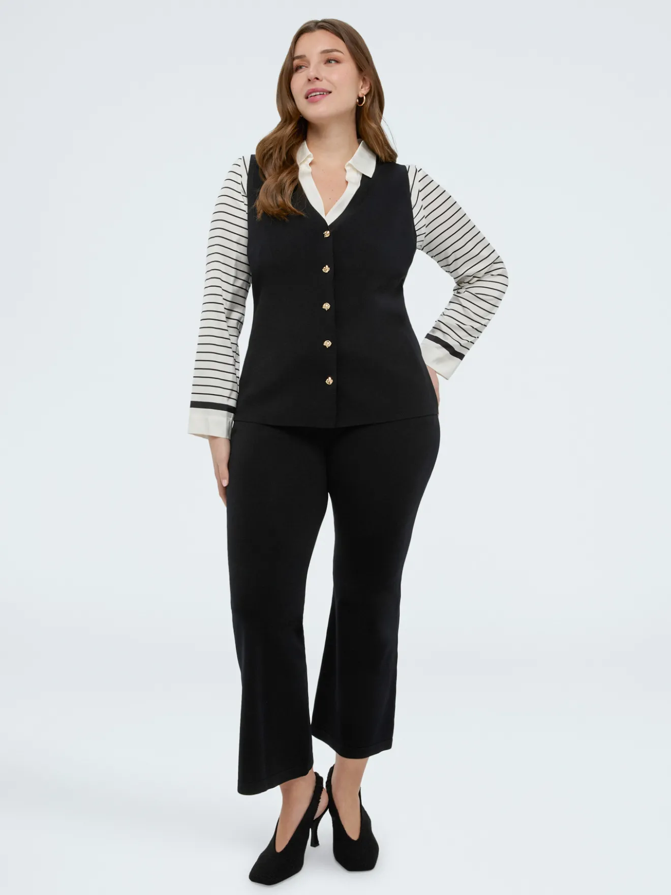 Pantaloni Flare in maglia