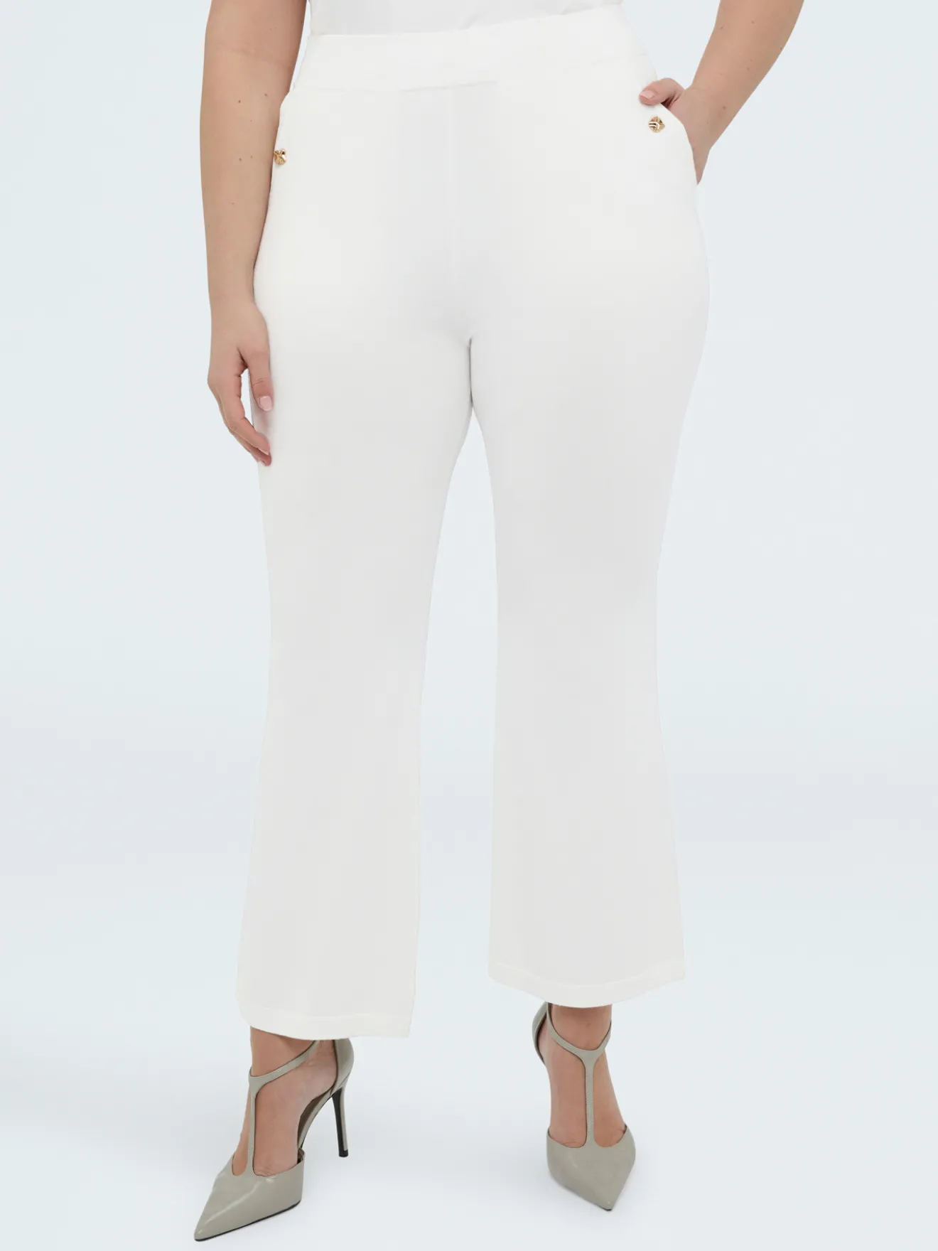 Pantaloni Flare in maglia