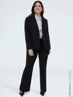 Pantaloni Flare in tessuto stretch