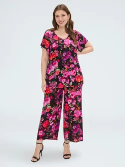 Pantaloni floreali