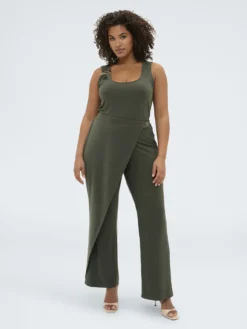 Pantaloni in jersey con chiusura portafoglio