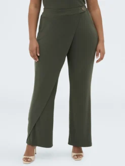 Pantaloni in jersey con chiusura portafoglio