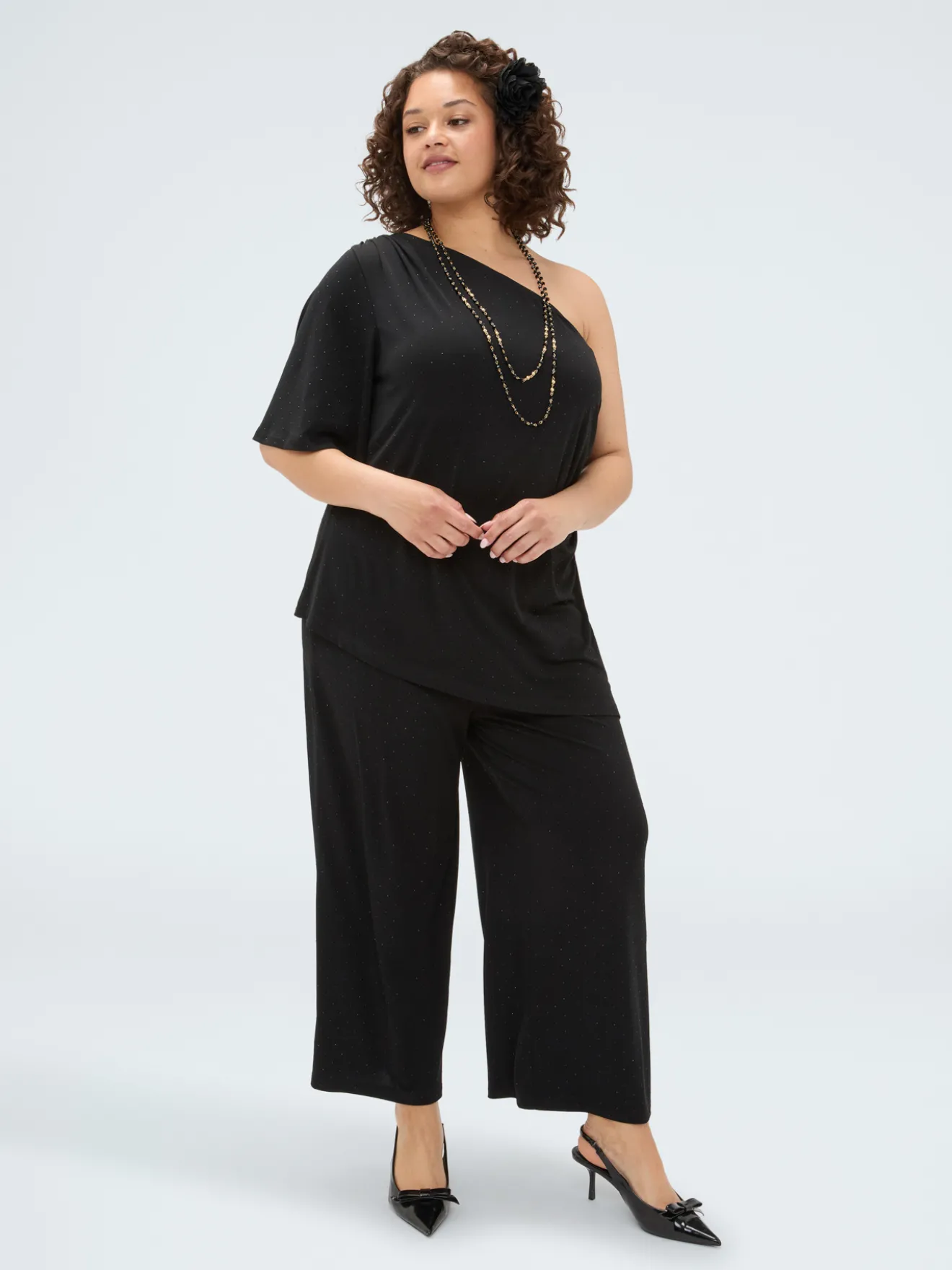 Pantaloni in jersey con punti luce