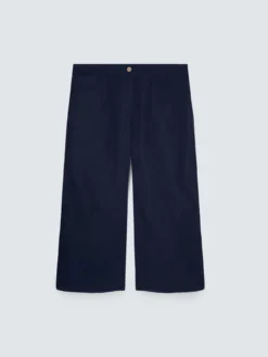Pantaloni in misto lino e viscosa