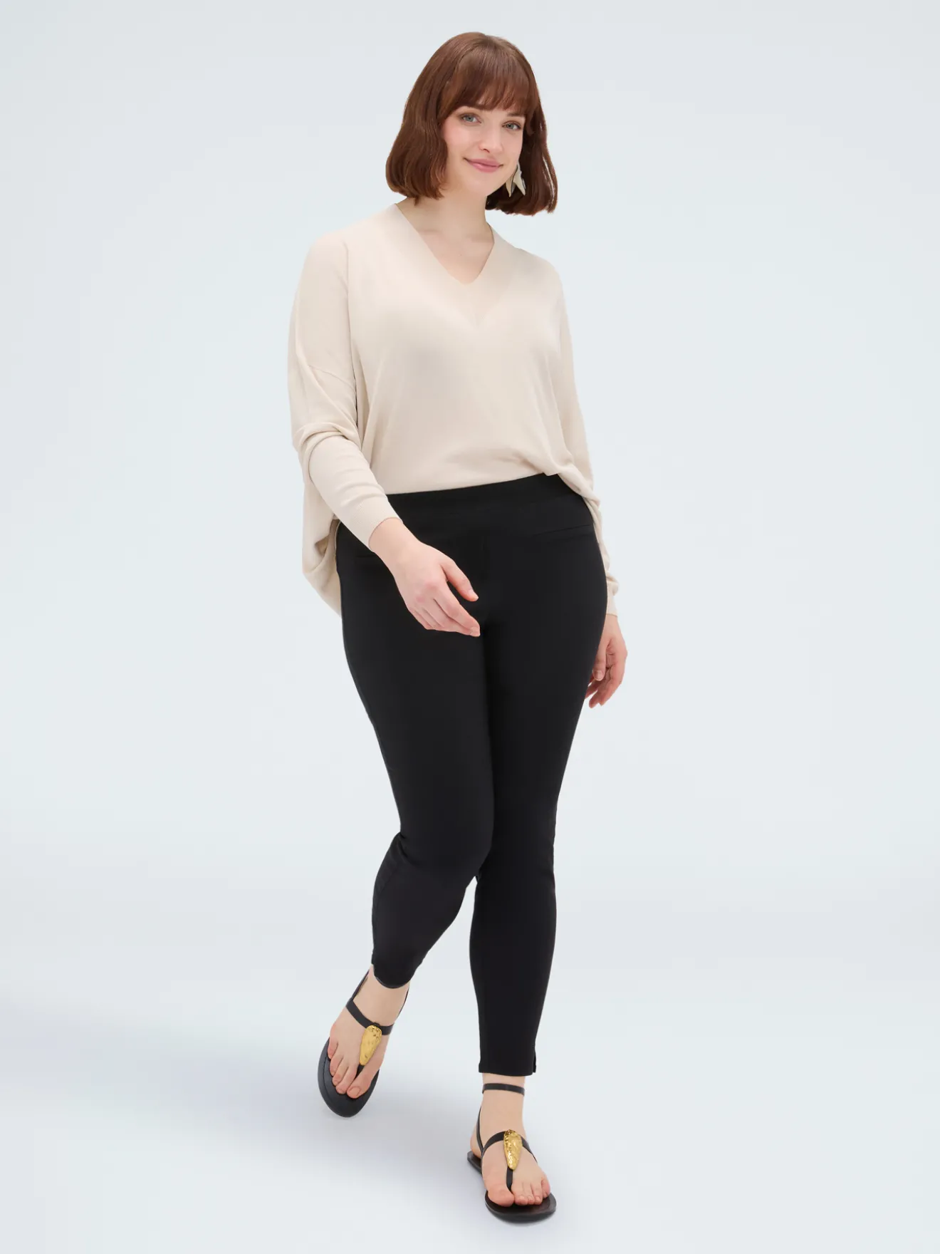 Pantaloni Jeggigns con vita elasticizzata