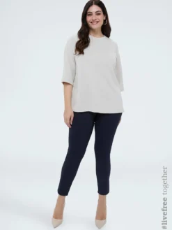 Pantaloni Jeggings con elastico in vita