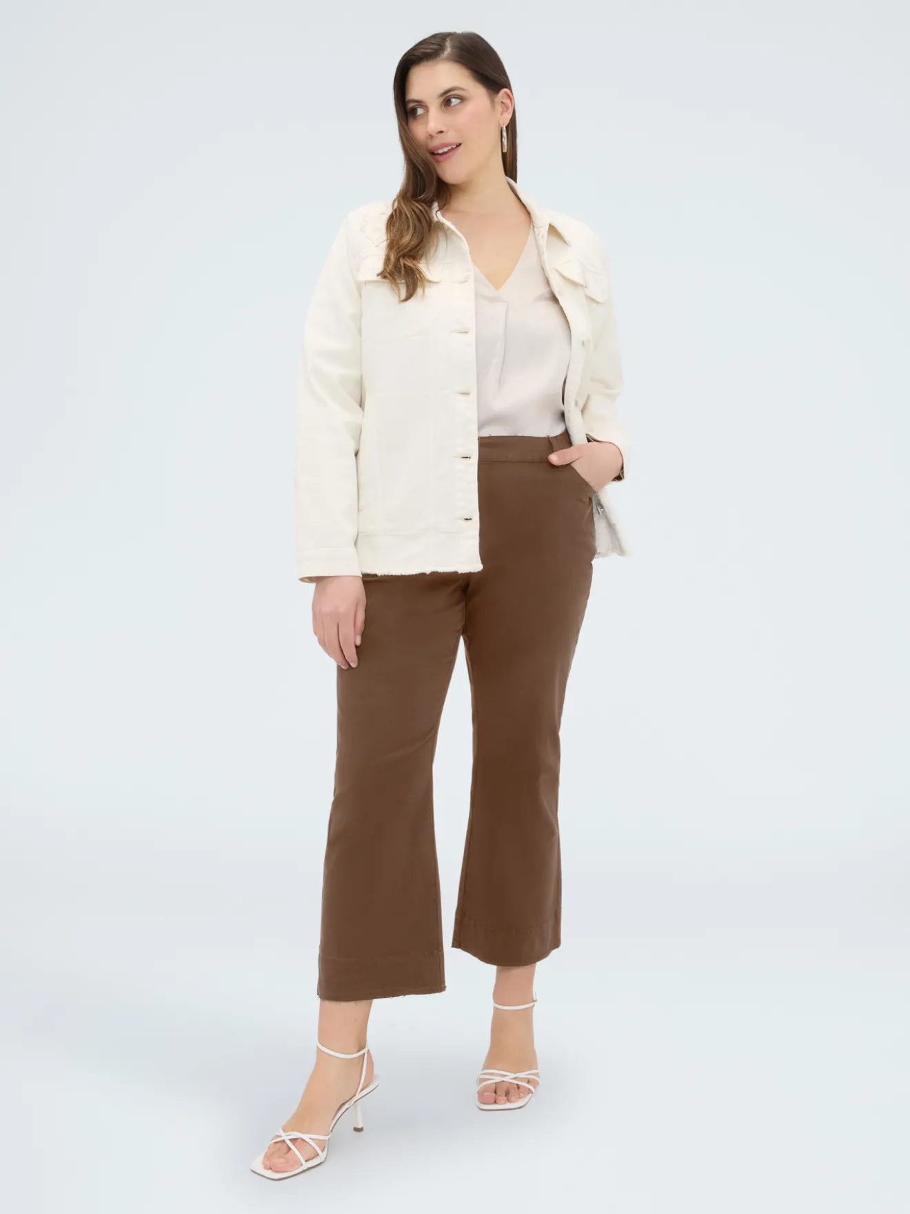 Pantaloni Kick Flare flare in cotone