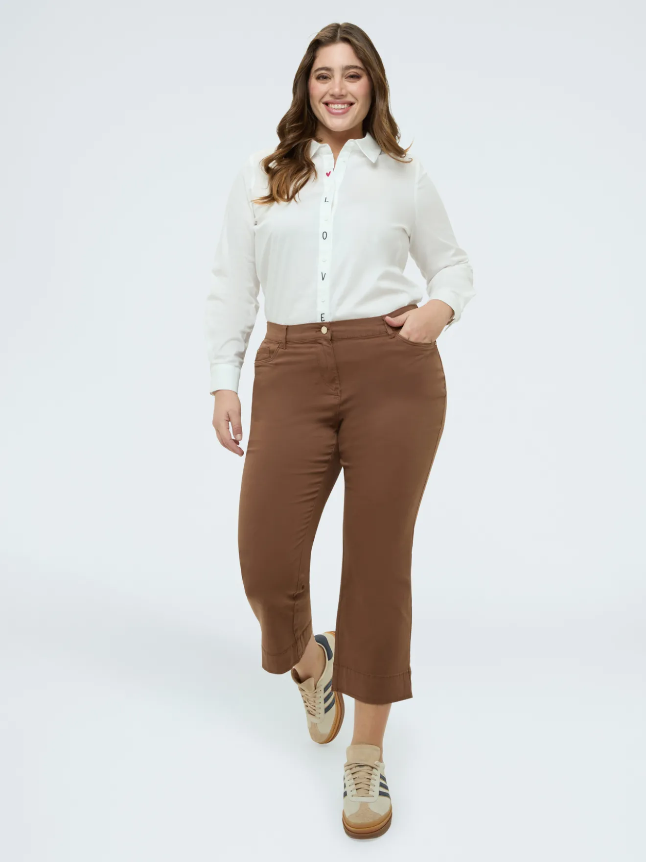 Pantaloni Kick Flare flare in cotone