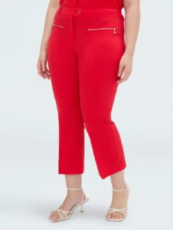 Pantaloni Kick Flare in cotone leggero