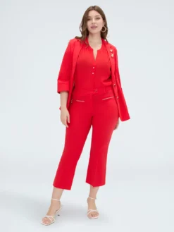 Pantaloni Kick Flare in cotone leggero