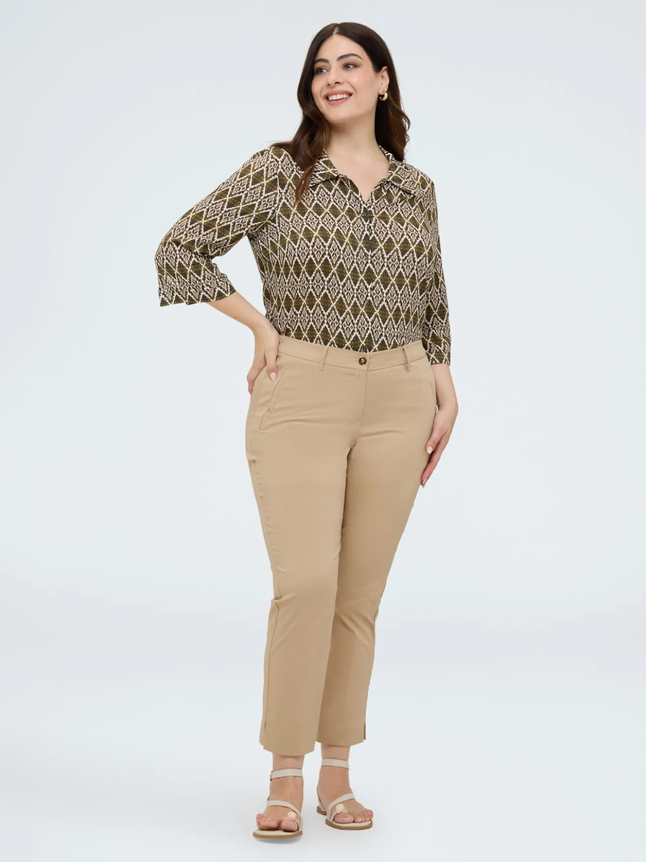 Pantaloni New York in cotone stretch
