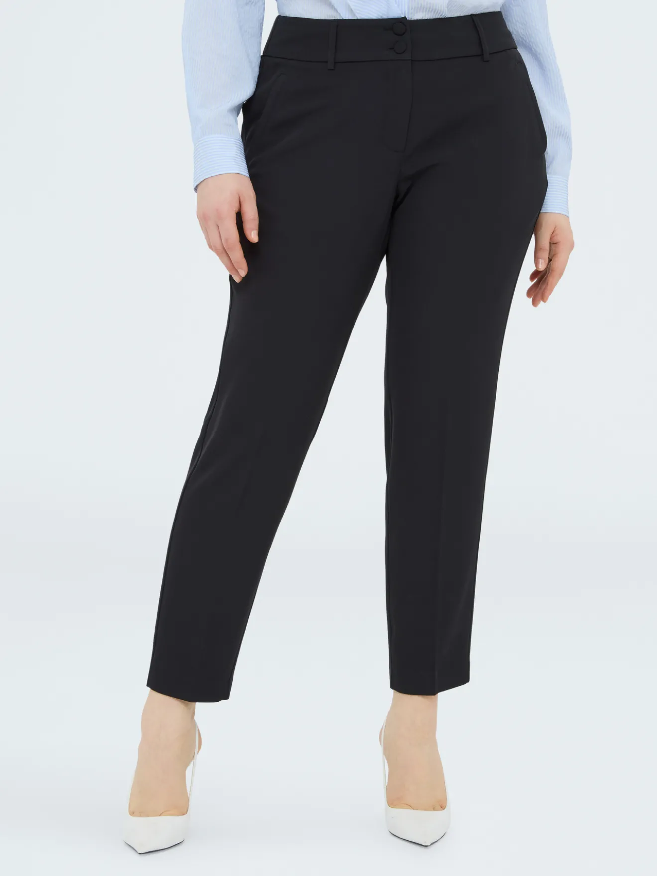 Pantaloni New York in tessuto stretch
