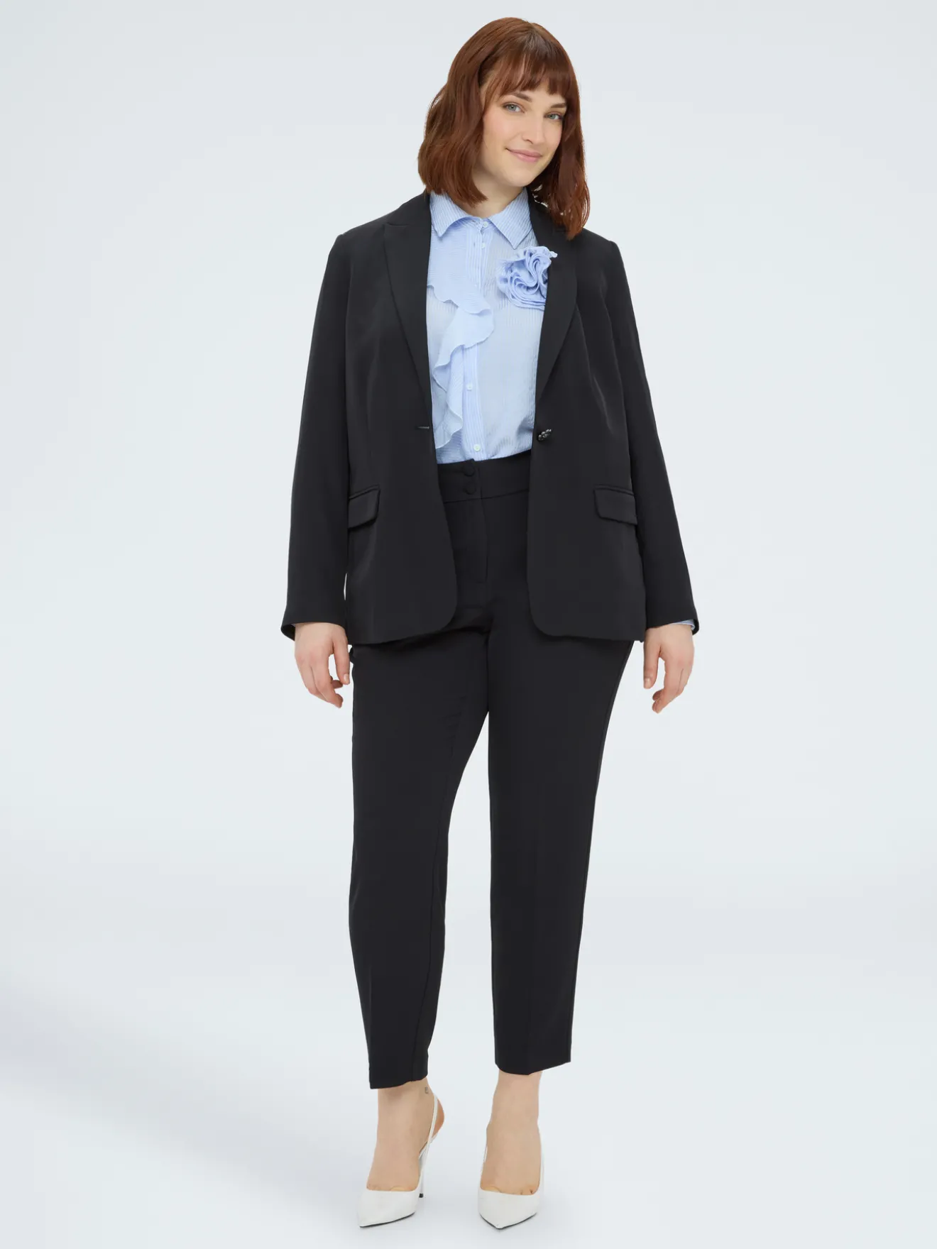 Pantaloni New York in tessuto stretch