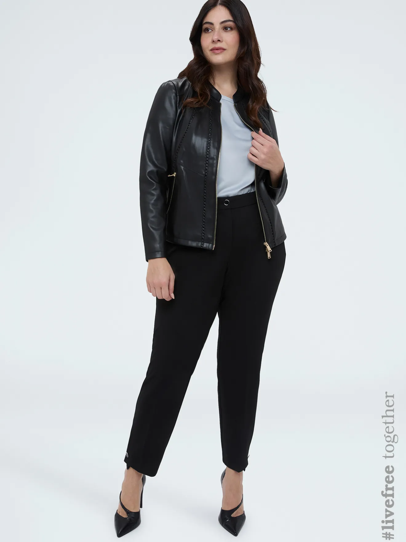 Pantaloni New York in tessuto stretch