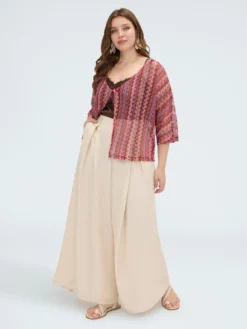 Pantaloni palazzo con pince