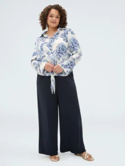 Pantaloni palazzo in jersey