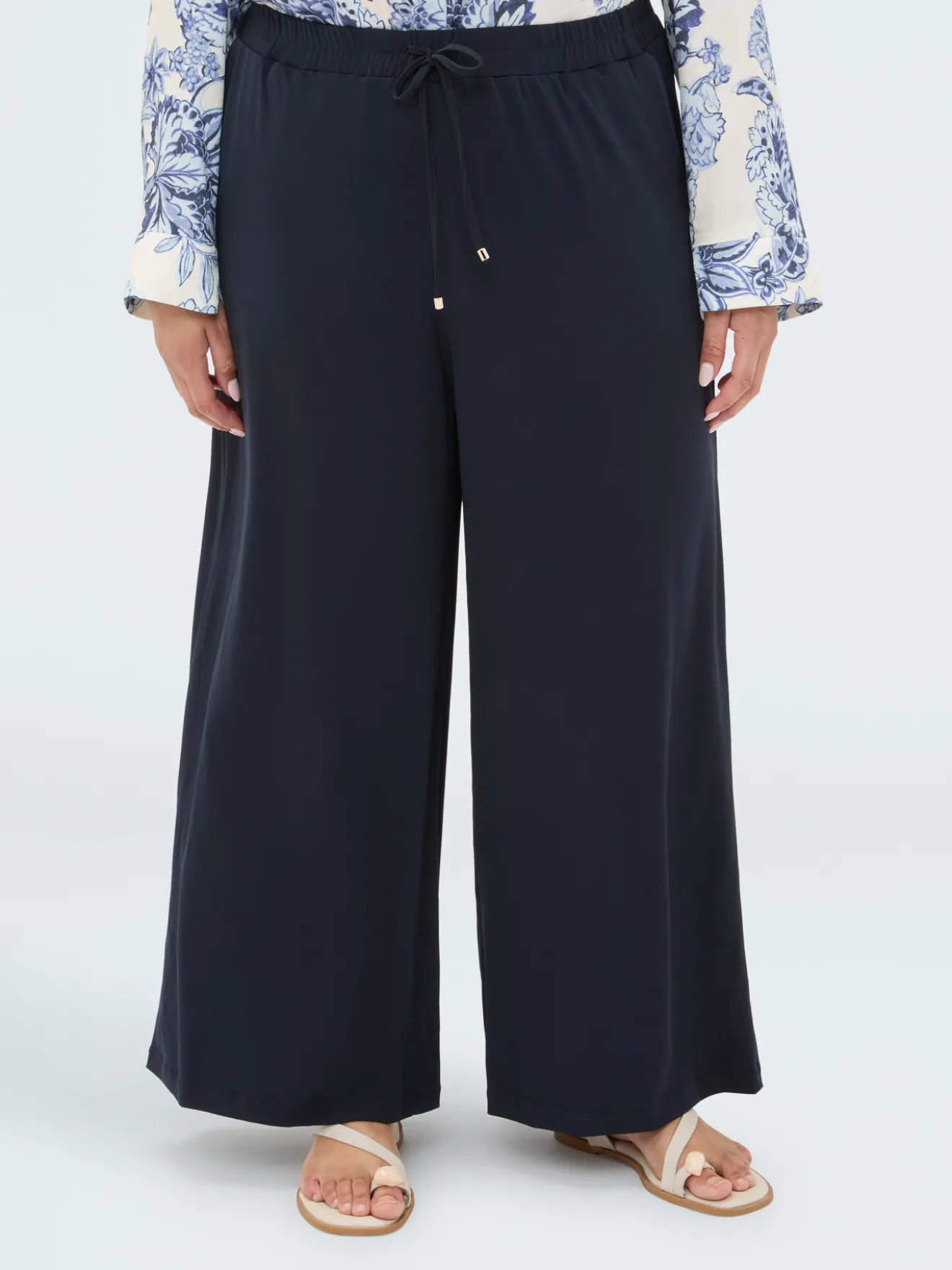 Pantaloni palazzo in jersey