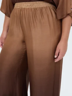Pantaloni palazzo in raso dégradé