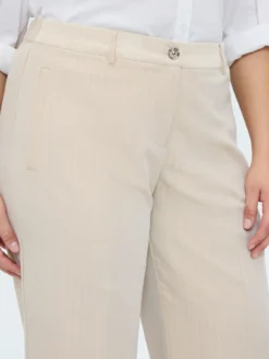 Pantaloni Regular effetto gessato