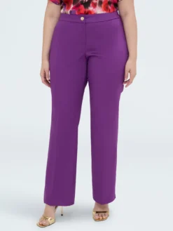 Pantaloni Regular in cotone stretch