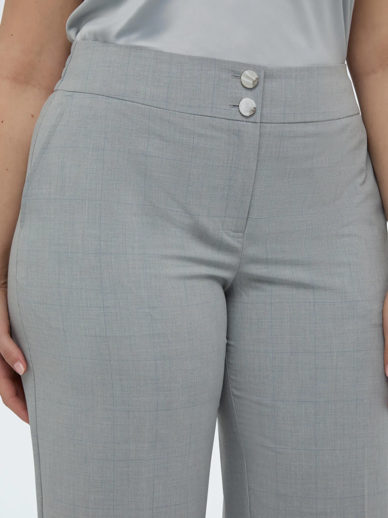 Pantaloni Regular stampa check
