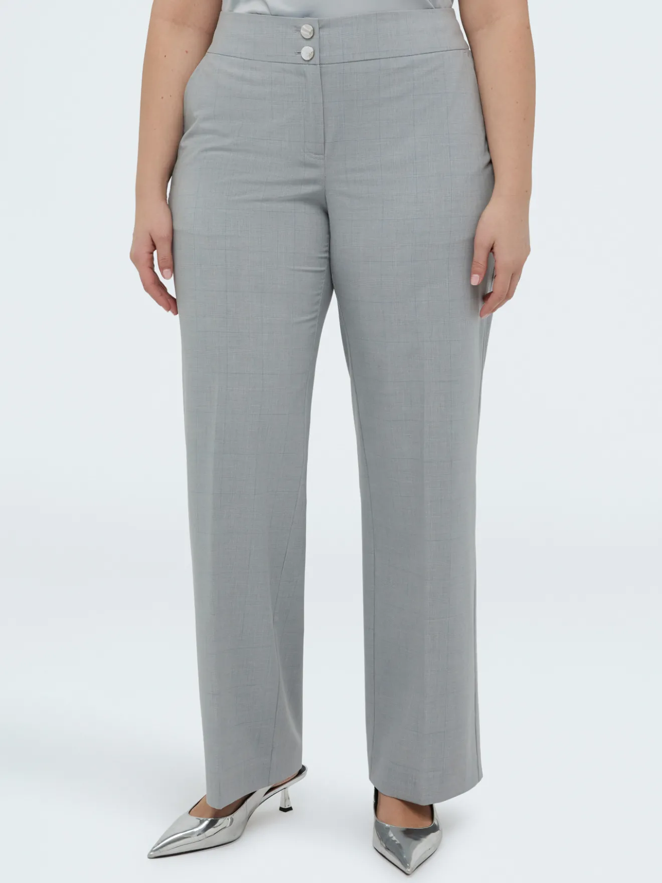 Pantaloni Regular stampa check