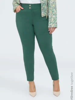 Pantaloni Skinny in misto viscosa