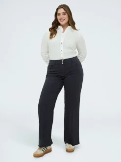 Pantaloni Straight Fit in cotone