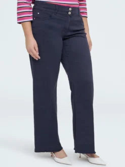 Pantaloni Straight Fit in cotone