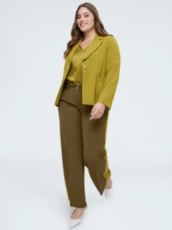 Pantaloni Wide Leg bicolore