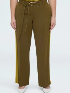 Pantaloni Wide Leg bicolore
