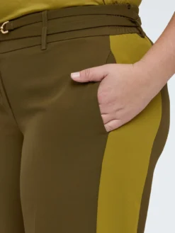 Pantaloni Wide Leg bicolore