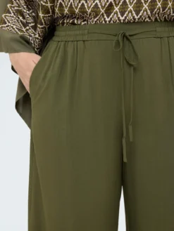 Pantaloni Wide Leg con coulisse in vita