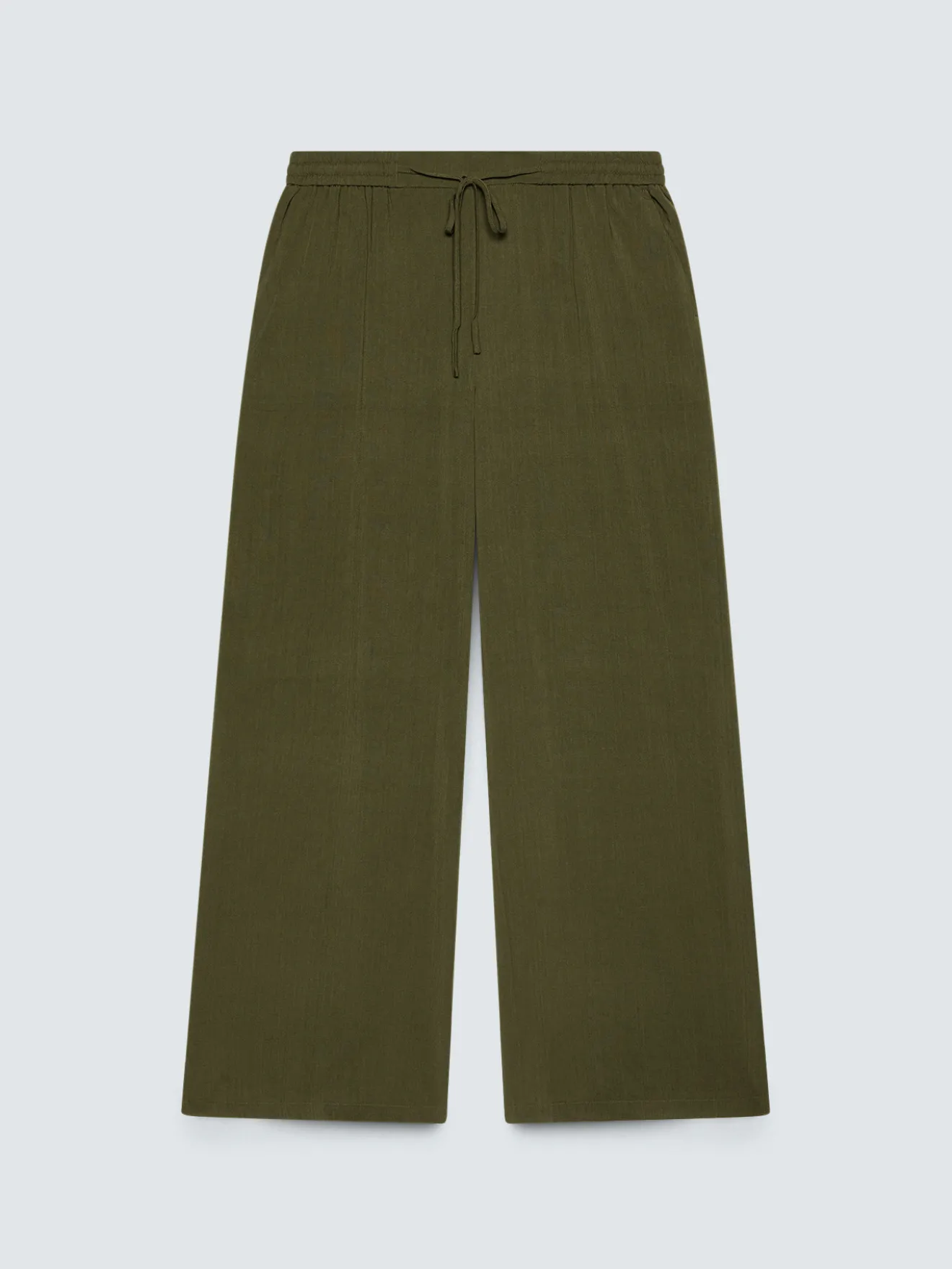 Pantaloni Wide Leg con coulisse in vita