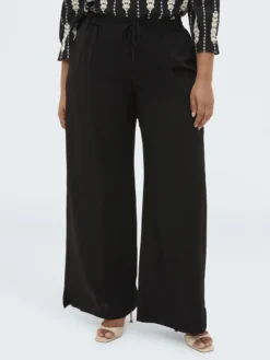 Pantaloni Wide Leg con coulisse in vita