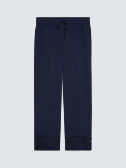 Pantaloni Wide Leg con dettaglio ajour