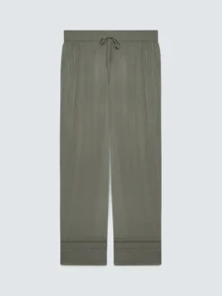 Pantaloni Wide Leg con dettaglio ajour
