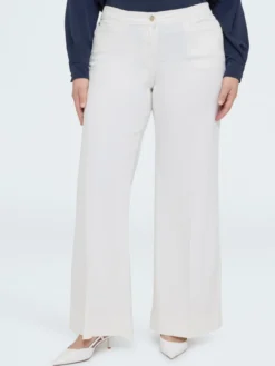 Pantaloni Wide Leg in cotone