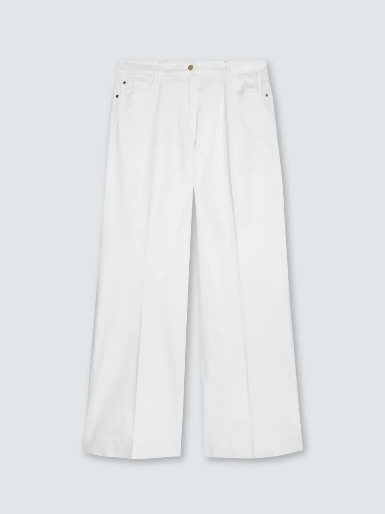 Pantaloni Wide Leg in cotone