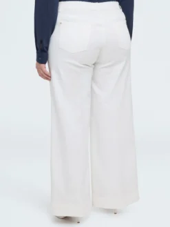 Pantaloni Wide Leg in cotone