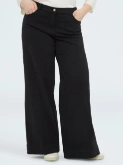 Pantaloni Wide Leg in cotone