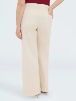Pantaloni Wide Leg in cotone leggero