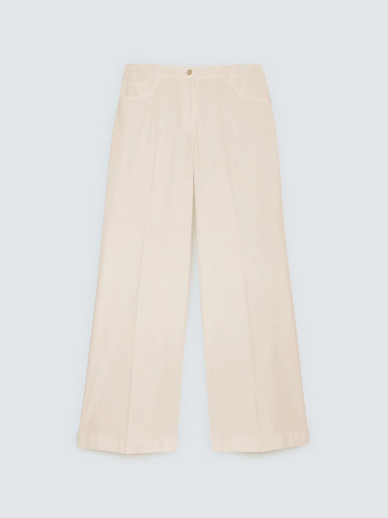 Pantaloni Wide Leg in cotone leggero