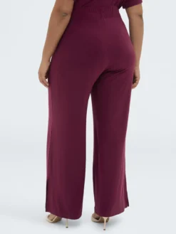 Pantaloni Wide Leg in jersey