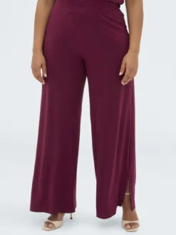 Pantaloni Wide Leg in jersey