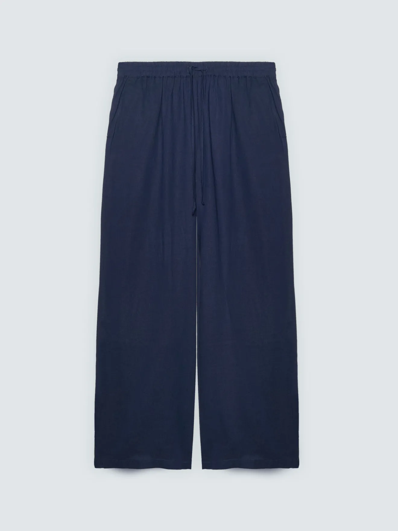 Pantaloni Wide Leg in misto lino