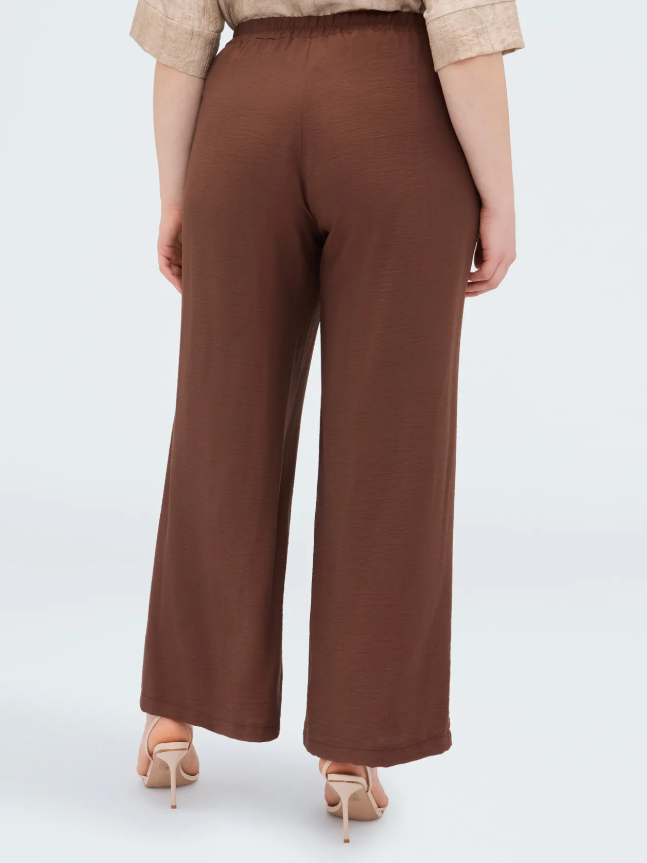 Pantaloni Wide Leg in misto viscosa