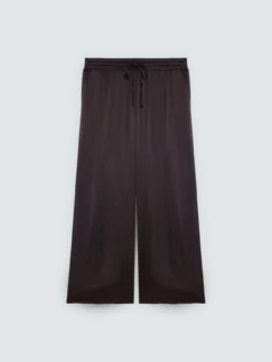Pantaloni Wide Leg in raso di viscosa